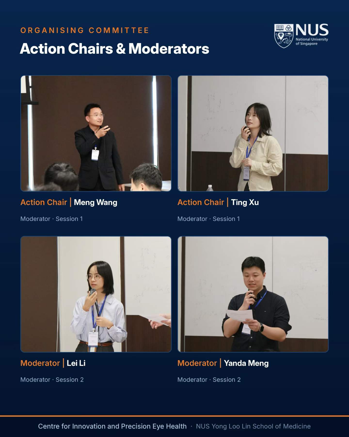 Action Chairs and moderators Meng Wang, Ting Xu, Lei Li and Yanda Meng